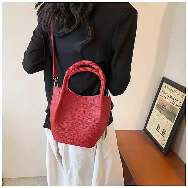 Small Vegan Tote Crossbody Bag