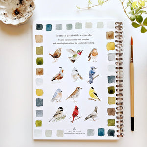 Watercolor Workbooks with a Free paint lesson