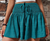 Aqua Boho Smocked Waist Shorts with Drawstring