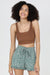 Cactus Print Drawstring Shorts