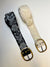 Hand Embroidered Belt Midnight Blooms Black Wide