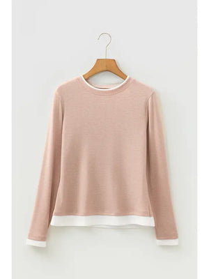 Smoke Gray Rose False 2pc Top - Top Seller!!