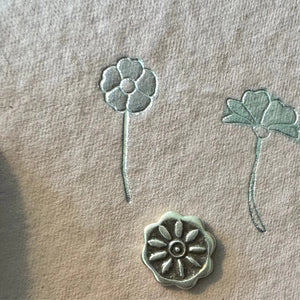 Sterling Silver Flower Earrings-Friend