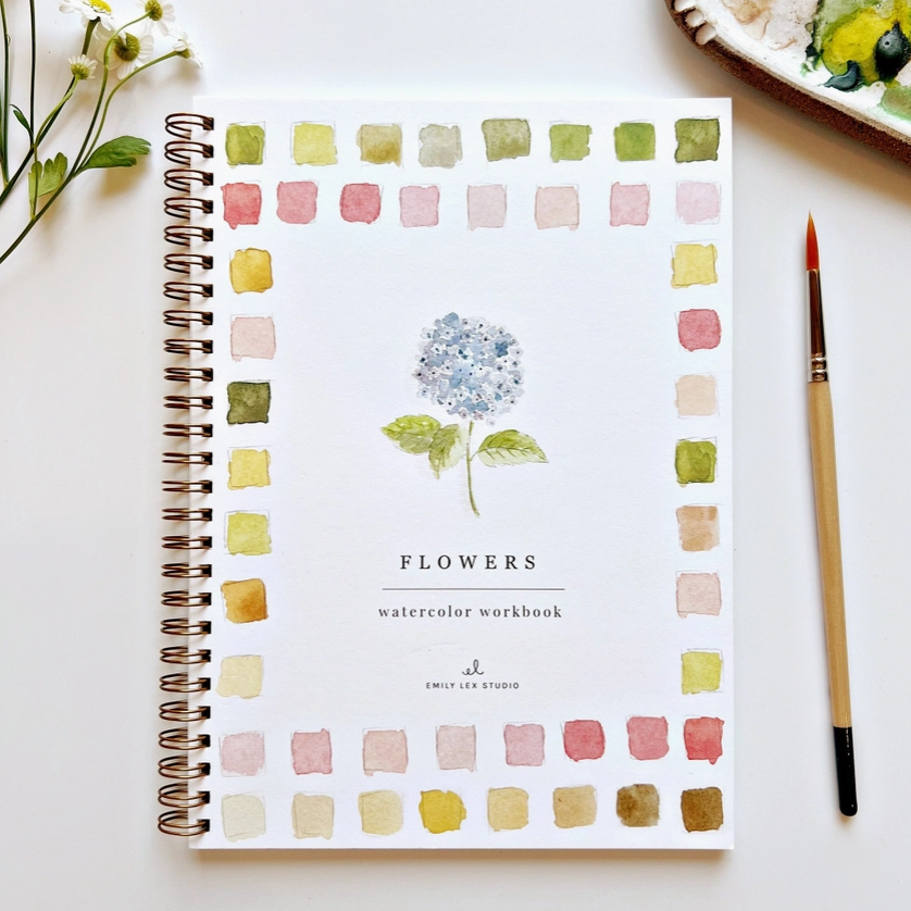 Watercolor Workbooks with a Free paint lesson
