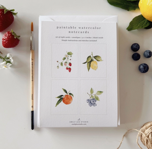 8pc Paintable Cards & Envelopes