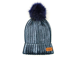 Glacier Knit Pom Hat one size