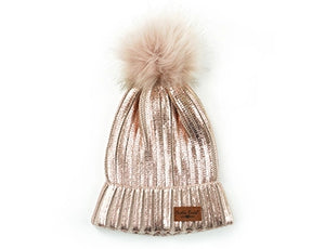 Glacier Knit Pom Hat one size