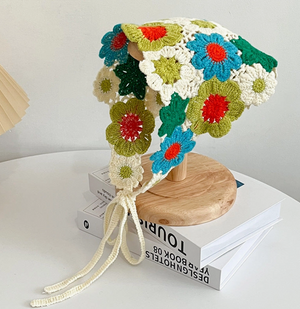 Crochet Flower Bandanas