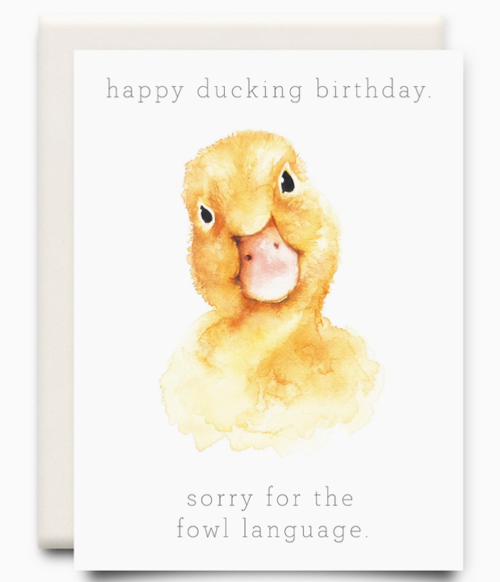 Happy Ducking Birthday Card