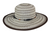 Brown Striped Wide Brim Hat