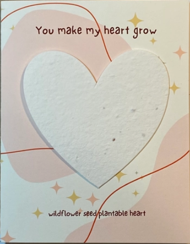 You Make My Heart Grow Plantable Heart Card