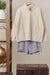 Cream High Neck Zip Up Jacket