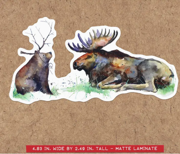 If A Bear Had Antlers Sticker