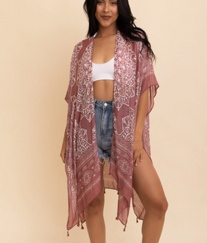 Mandala Kimono W/ Tassels