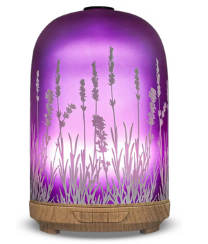 Lavender Purple Glass Essential Oil Diffuser