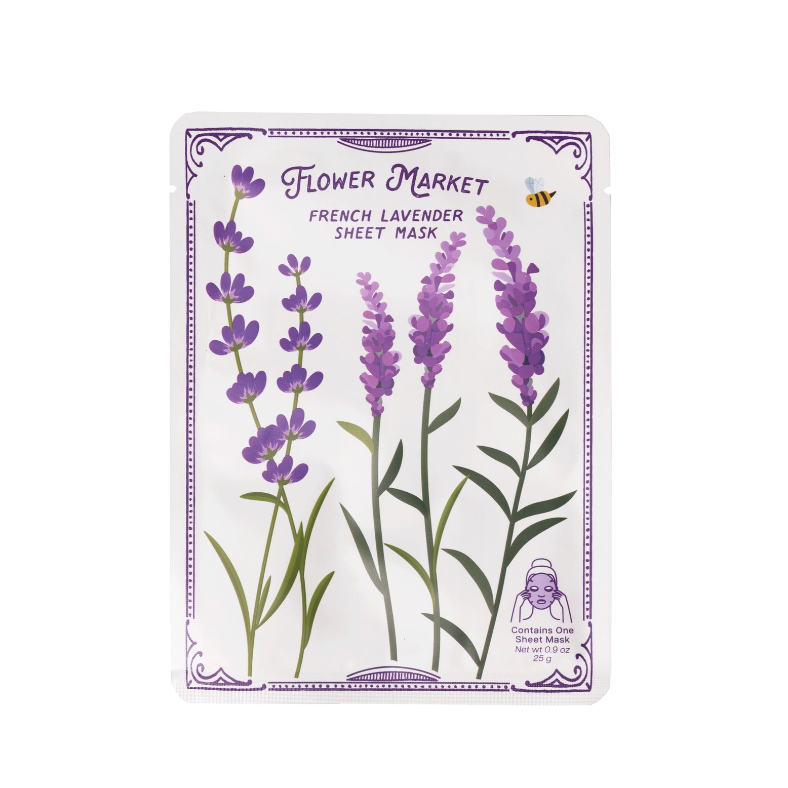 All Natural French Lavender Sheet Mask