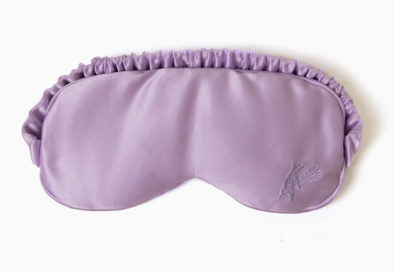 Lavender Satin Eye Mask