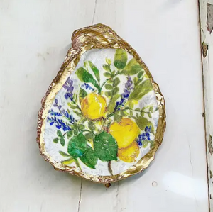 Hand Painted Oyster Shell Trinket Dishes