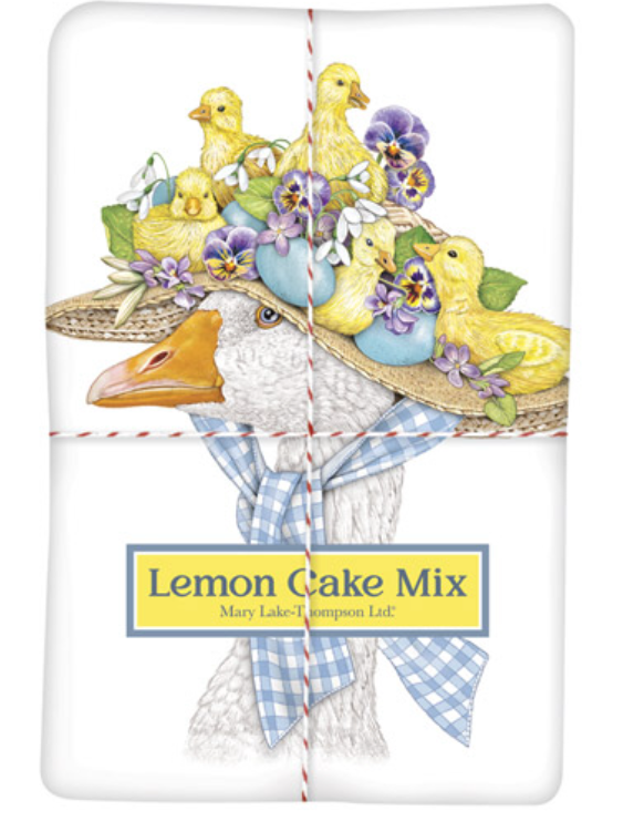 Lemon Cake Mix & Flour Sack Towel Set