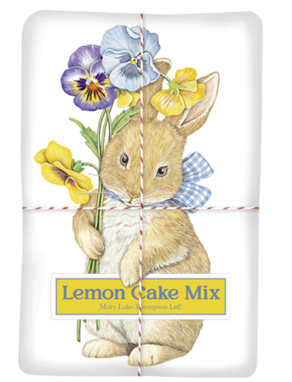 Lemon Cake Mix & Flour Sack Towel Set