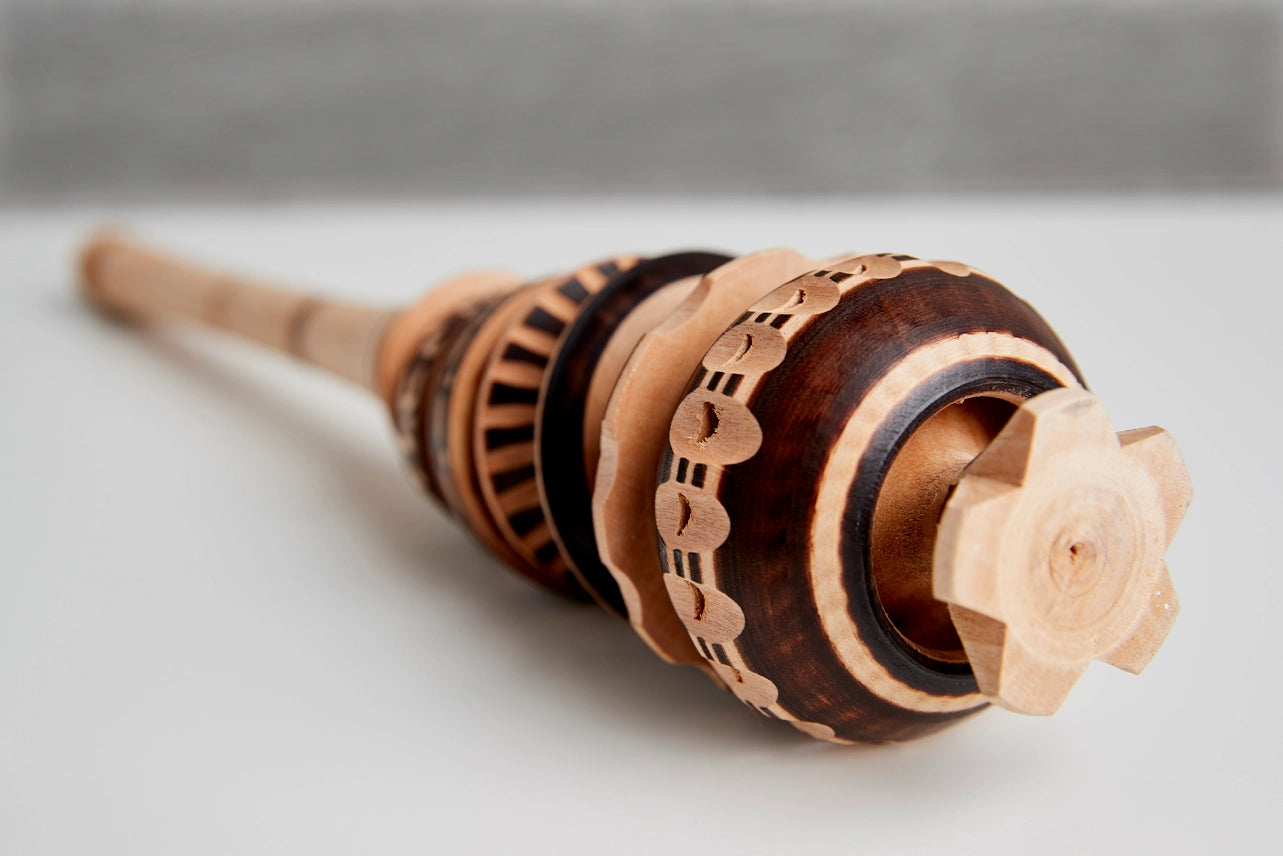 Hand Carved Wooden Molinillos -2 sizes