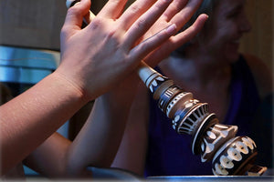 Hand Carved Wooden Molinillos -2 sizes