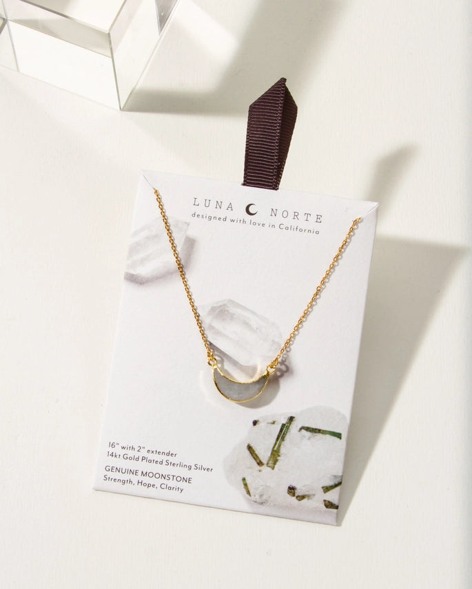 Moonstone Eclipse Necklace