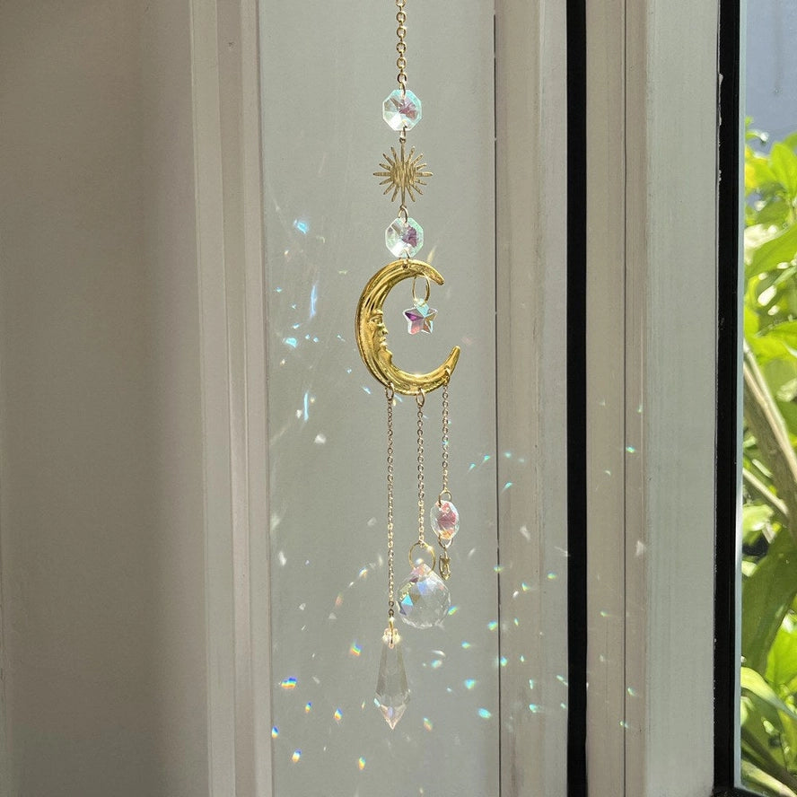 Moon & Crystals Suncatcher