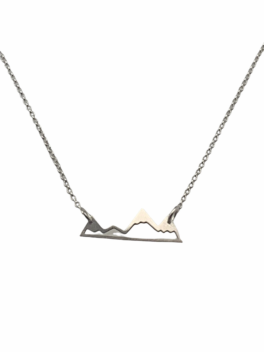 Mountain Range Sterling Silver Necklace