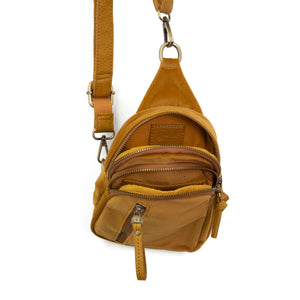 Mustard Velvet Skyler Sling Bag