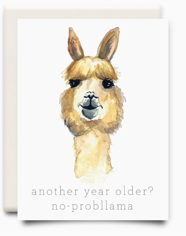 No Probllama Birthday Card