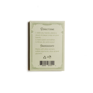 Olive Oil Paper Soap