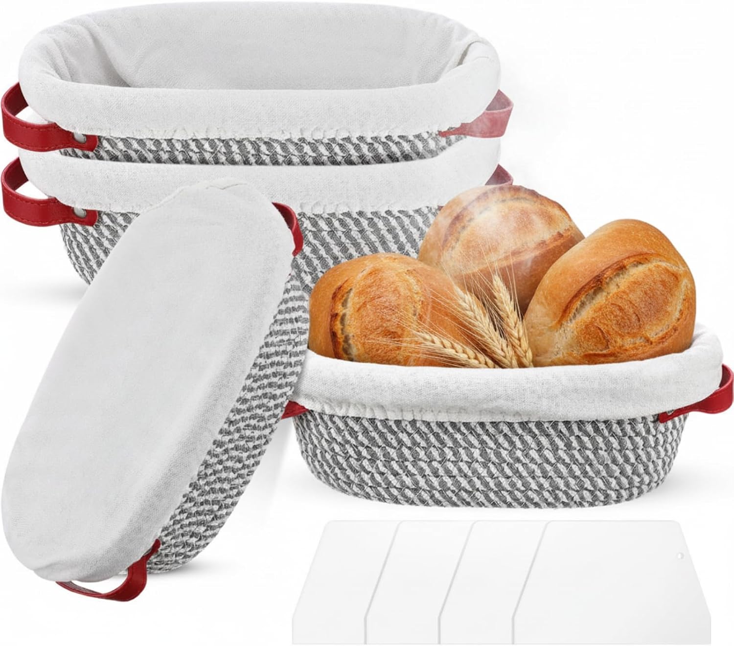Oval Banneton Bread Proofing Basket - Cotton