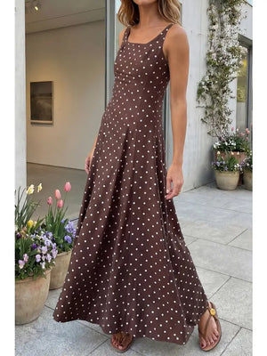 Brown Polka Dot Dress