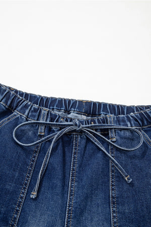 Wide Leg Prussian Blue Jeans
