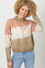 Tri-Color Half Zip Sweater