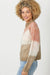 Tri-Color Half Zip Sweater