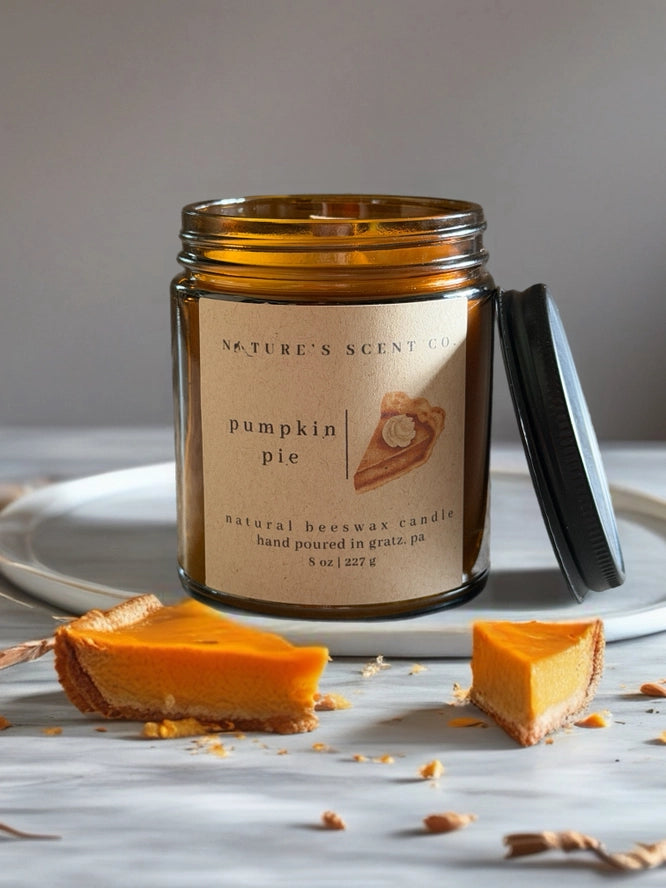 Beeswax Wooden Wick Candles-8oz