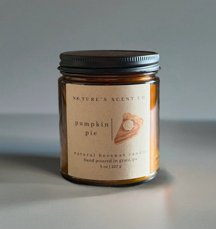 Beeswax Wooden Wick Candles-8oz