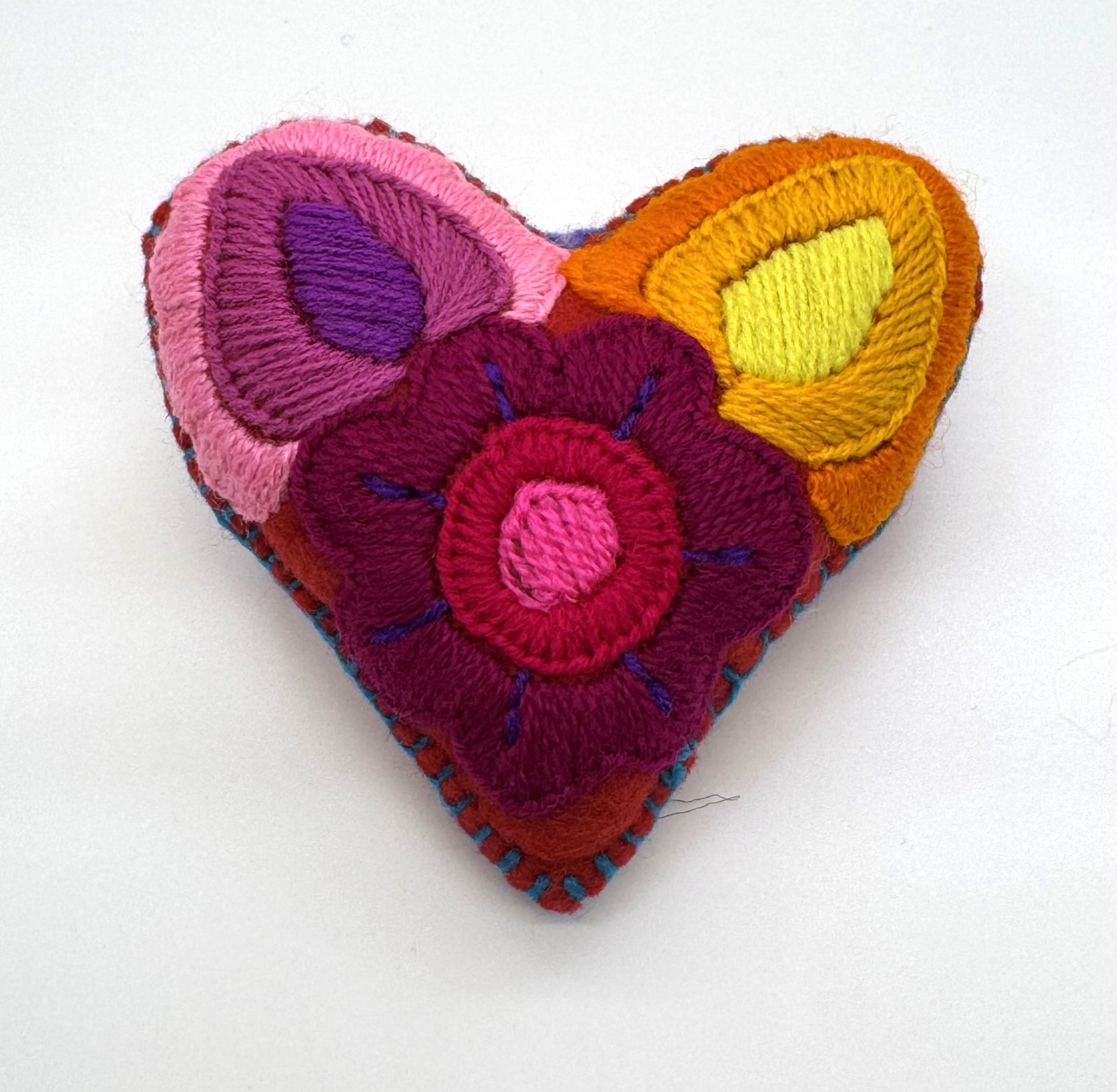 Medium Embroidered Message Hearts