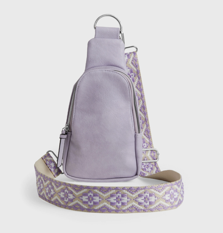 Lavender Crossbody Sling Bag