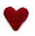 Embroidered Rococo Red Message Heart