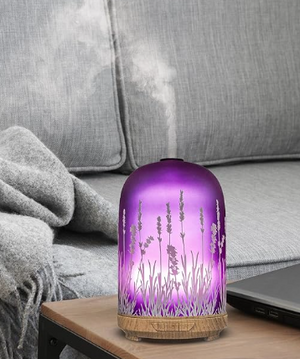 Lavender Purple Glass Essential Oil Diffuser