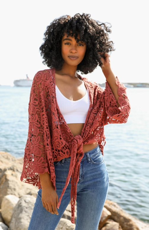 Crochet Floral Petal Wrap