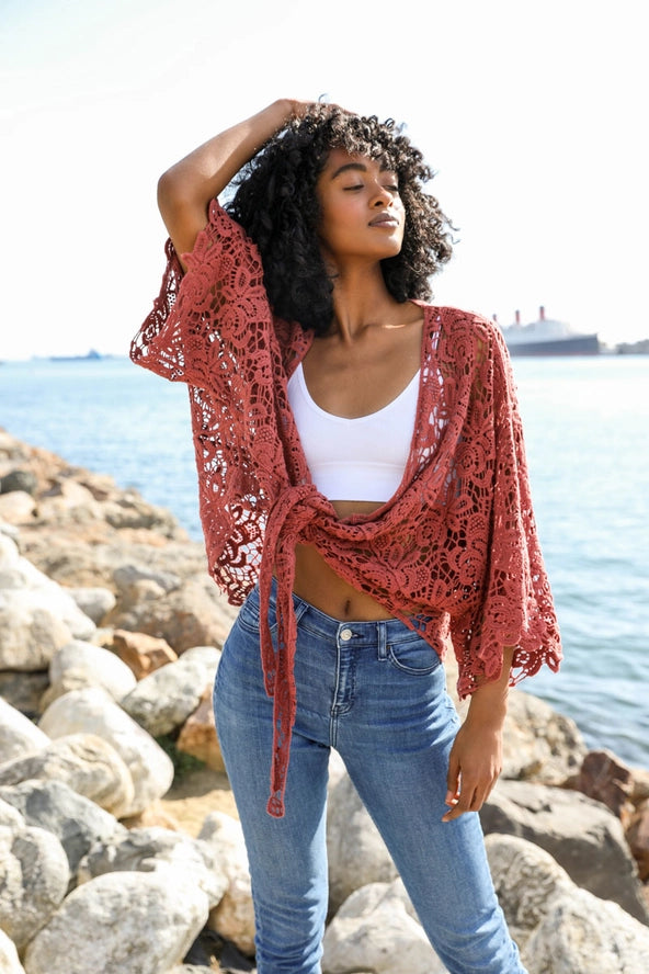 Crochet Floral Petal Wrap