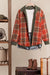 Reversible Green & Red Corduroy/Plaid Shirt