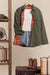 Reversible Green & Red Corduroy/Plaid Shirt
