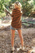 Rust Red Striped Sweater