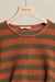 Rust Red Striped Sweater