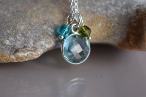 Sky Blue Topaz Necklace